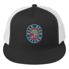 Bald Head Island BHI Flat Brim Trucker Cap Yupoong 6006
