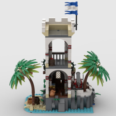 MOC-141134 Island 2.0 Version Building Toys Set for Pirates Series 579 Parts