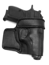 Right Hand Black Leather Yaqui Speed Draw Belt Holster for BERSA THUNDER 380