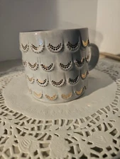 2016 Starbucks Anniversary Raised Scales Mermaid Mug Grey 10oz.  MINT CONDITION 