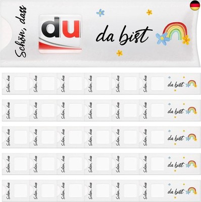 Clabby 30 Schön Dass Du Da Bist Geschenk Hülle Filz Schokoriegel Geschenkbox S