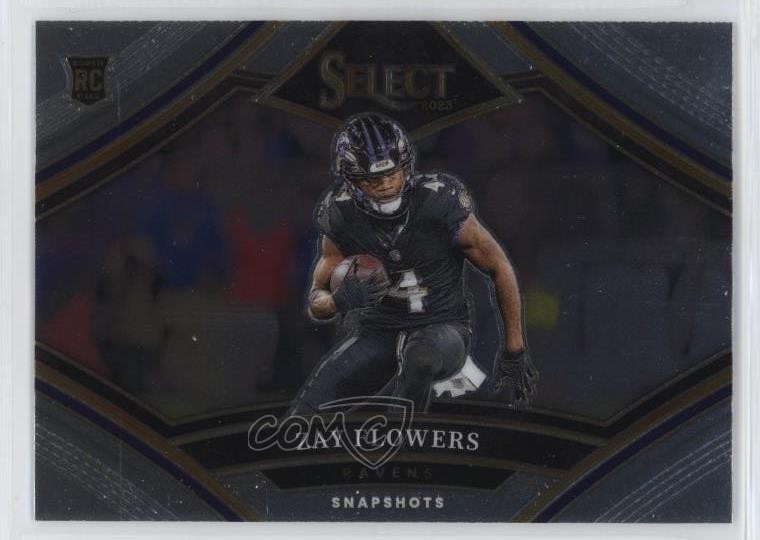 2023 Panini Select Snapshots Zay Flowers #SS-ZF Rookie RC 1ce5