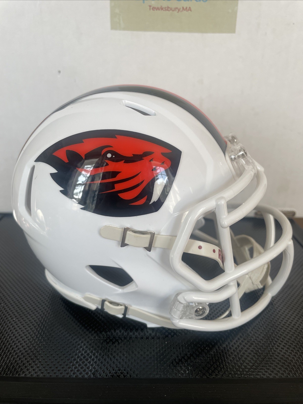 Oregon State Beavers White NCAA Revolution Mini Football Hel