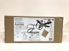 Home Decorators Fawndale 46 in. Indoor LED Brushed Nickel Ceiling Fan New