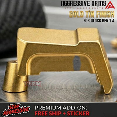 AGGRESSIVE ARMS 416 STEEL GOLD TIN PREMIUM EXTRACTOR for GLOCK GEN 1 2 3 4 BEST!