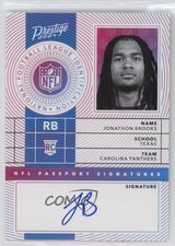 2024 Panini Prestige NFL Passport Signatures Jonathon Brooks #NPS-JBS Auto q2w