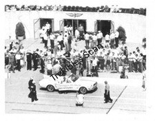 1964 Ford Mustang Indy 500 Pace Car Vintage Bw 4x5 Photo Vintage Darkroom Proof
