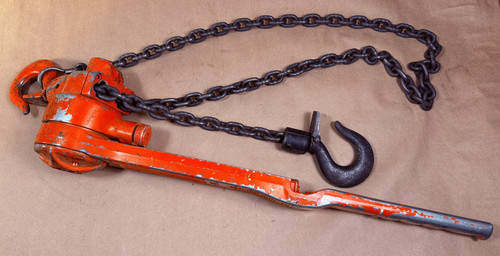 CM Columbus Mckinnon 640 Series USA Manual Lever Chain Hoist 3/4 ton