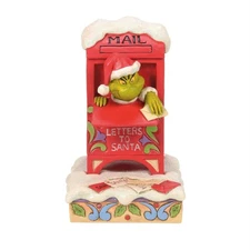 Jim Shore Grinch in Mailbox Figurine 6017057 New for 2025