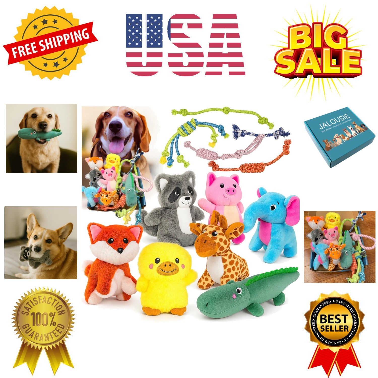 Bulk Bundle Pup Toy - Puppy Toys For Pets For Smal...