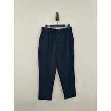 Everlane The Italian Goweave Wool Easy Pant Tapered Pants Women 6 Black