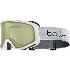 Bolle Bedrock Snow Goggles, White Matte Frame, Lemon Lens