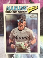 2026 Topps Heritage Chrome Connor Norby #30 Marlins SP
