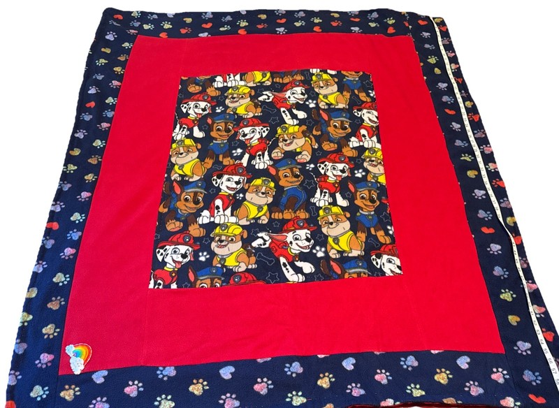 Paw Patrol Blanket-handmade and reversible