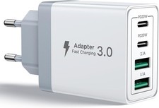 Caricatore USB C Rapido 40W 4 Porte Presa USB Caricatore Multipla PD & QC3.0