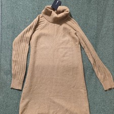 Fashion Nova Sweater Mini Dress Camel Turtleneck Long Sleeve XL Knit Pullover