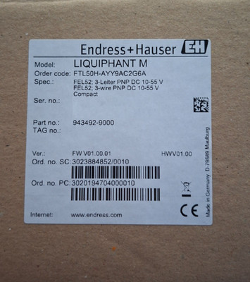 Endress + Hauser Liquiphant M FTL50H FTL50H-AYY9AC2G6A Vibronik Schwinggabel