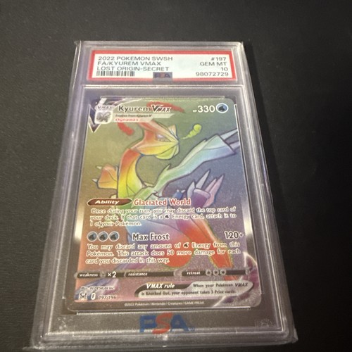 Kyurem VMAX graded PSA 10 for sale on eBay