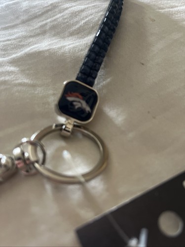 Denver Broncos NFL Football Lanyard Key Ring Keychain w/ Safety Clip Dark Blue - Picture 3 of 5