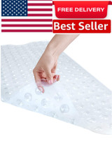 Non-Slip Bath Tub Mat 40 X 16 Inch Extra Long Antibacterial Bathroom Shower Mat