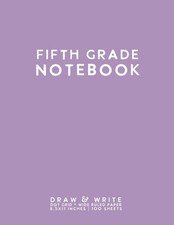 Fifth Grade Notebook: Light Purple Softcover Wide Ruled Composition Journal