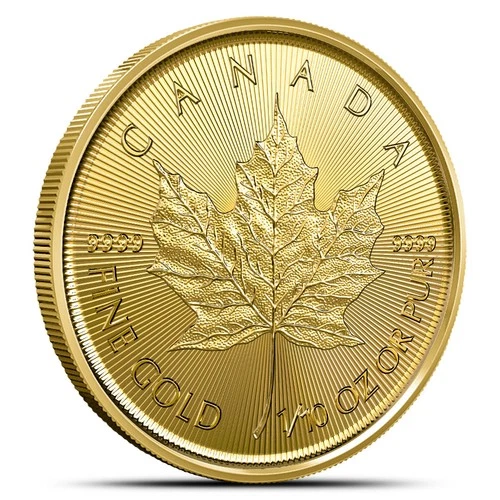 Photo of a 2026 Canadian Gold Maple Leaf 1/10 oz from an eBay listing that sold on Jul 13, 2026