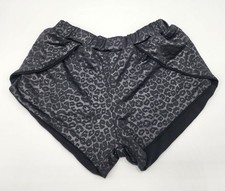 Les Tout Petits Girl  Black Velour Print Shorts Sz 6 Years Gently Worn