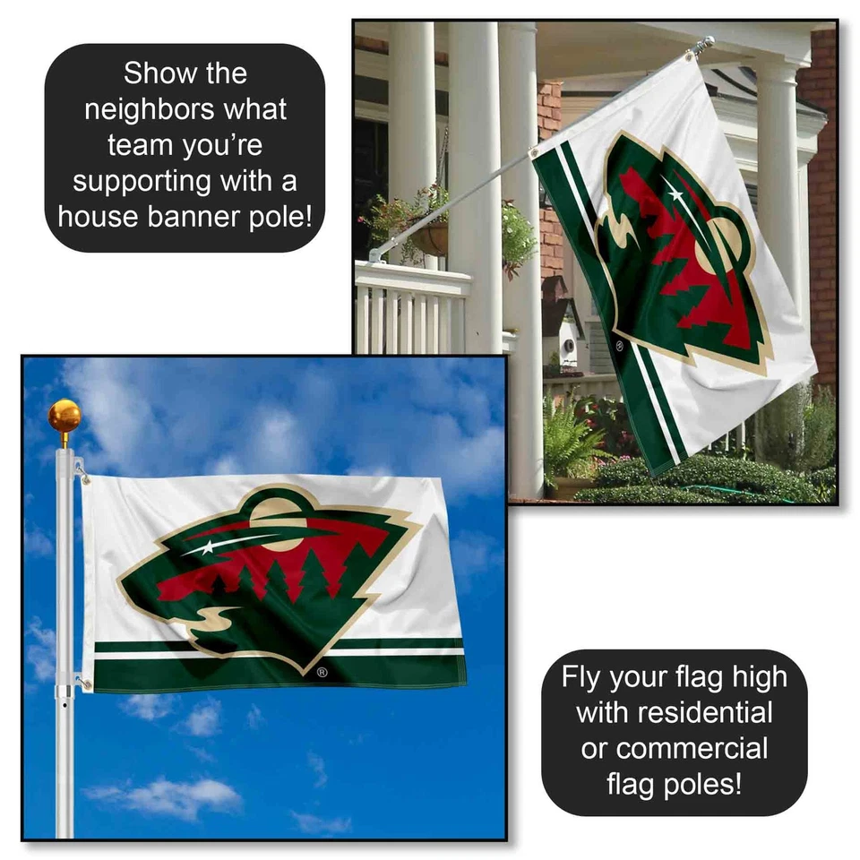 Minnesota Wild Flag 3x5 Banner - Image 3 of 4