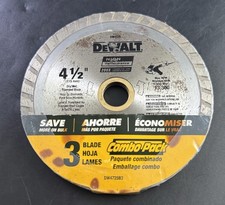 DEWALT 4-1/2" High Performance Dry/Wet Diamond Masonry Blade, 3-Pack Va3