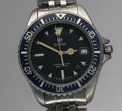 T*A様 【MOMENT】MERIDIAN 107 181cm【レアブランド】 Vintage Swiss Zodiac Red Dot Professional 200 Dive Watch - 113.21