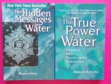 The Hidden Messages in Water & The True Power of Water by Masaru Emoto Like New