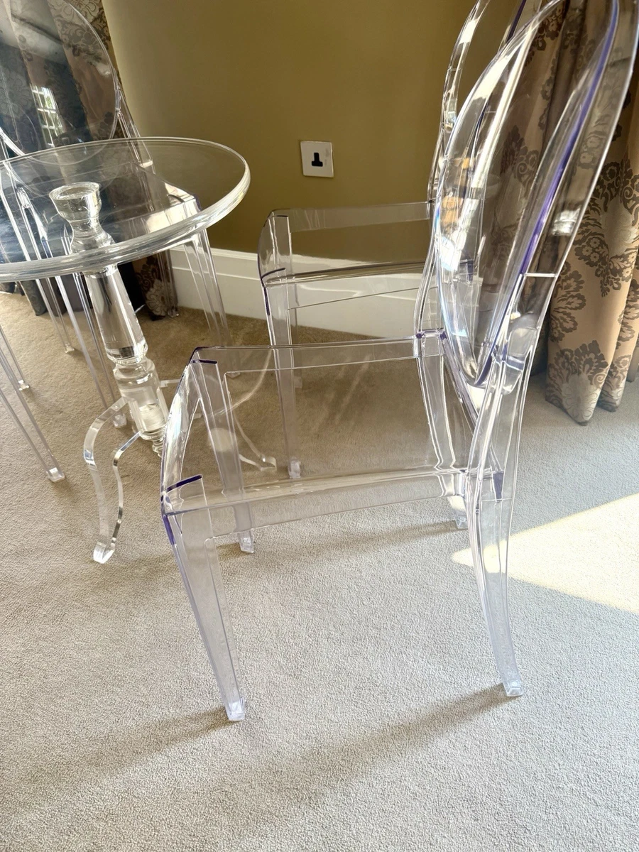Gallery image 4 for Stunning  Round Contemporary Dining Table & Kartell Style chairs
