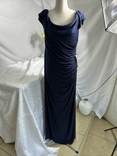 Xscape Navy Long Gown Size 14 $299.00