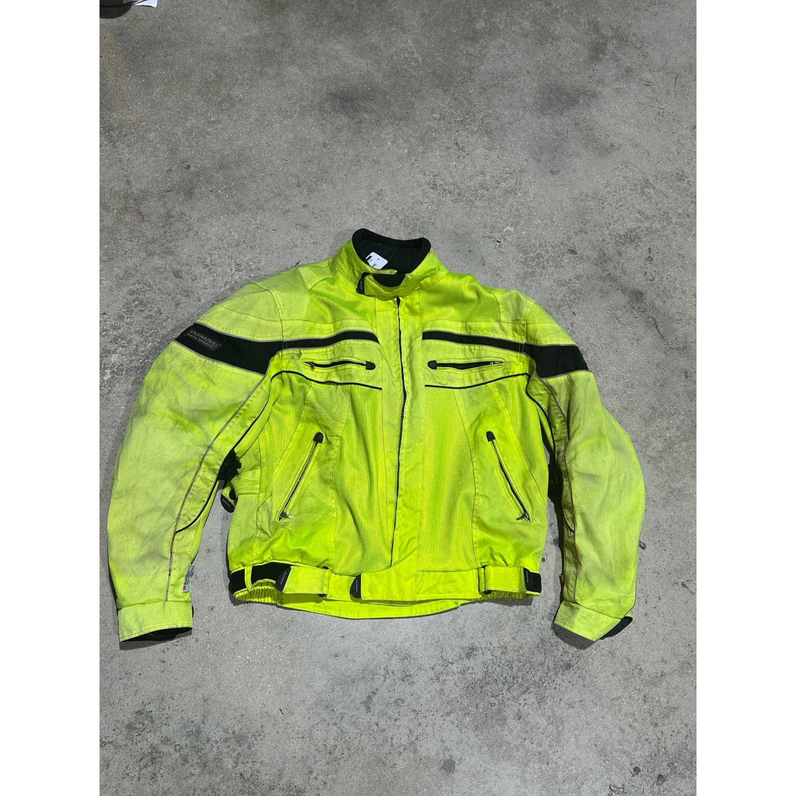 Construction Motorcycle Jacket - Volt Size Large - image 1