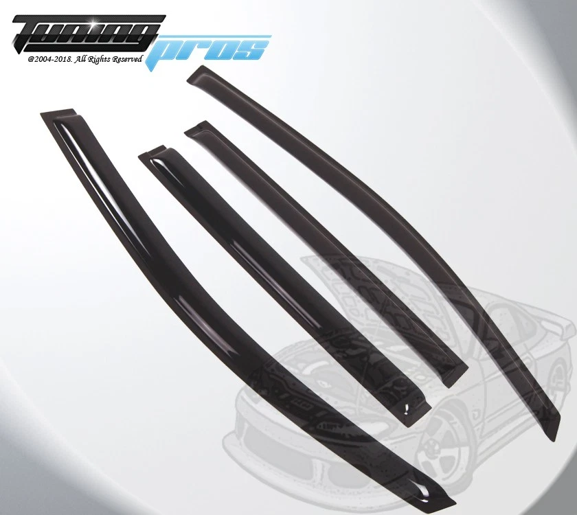 Комплект из 4 противодымных козырьков для окон Nissan Armada 2004-2016 годов выпуска - Изображение 2 из 4