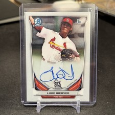 2014 BOWMAN CHROME LUKE WEAVER 1st AUTO RC