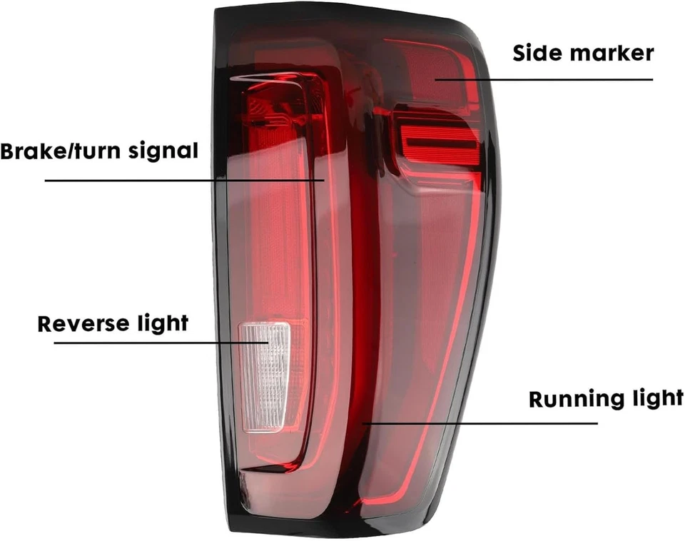 LED Type Tail Light Assembly Compatible with 2019-2024 GMC Sierra 1500 2500 H... - Image 4 of 4
