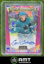 Ethan Cardwell RC Auto 2024-25 O-Pee-Chee Platinum Rookie Pink Magma Sharks