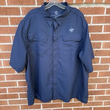 Boy Scouts of America Vented Shirt Mens 2XL Blue Uniform Short Sleeve Polyester