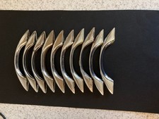 Vintage MCM Chrome Cabinet Drawer Dresser Handles Pulls 4.5 in. Lot of 10