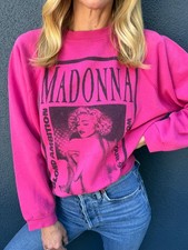 80s - 90s VINTAGE RAGLAN SWEATSHIRT W/ MADONNA BLOND AMBITION TOUR GRAPHIC SZ L
