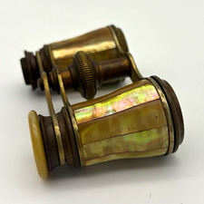 Made in France Mother of Pearl Inlay Opera Glasses Binoculars 2x Compact