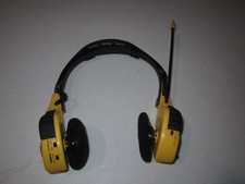 Vintage 1990's GPX AHP3700 DBBS Stereo AM/FM Headphone Radio Headphones Yellow
