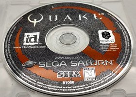 Quake (Sega Saturn, 1997) *Disc Only* Tested Working 100% & Cleaned!