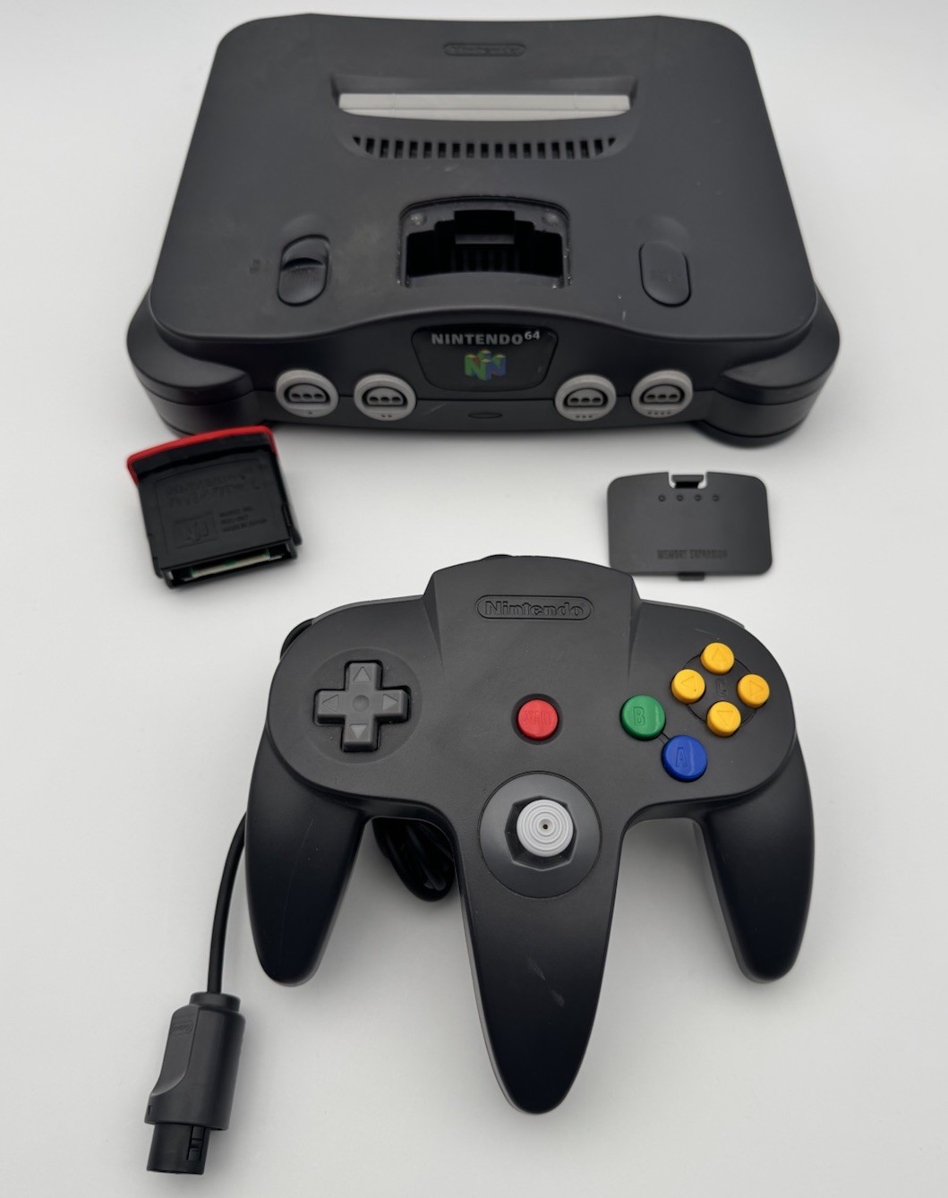Nintendo 64 N64 NTSC-J Black + Expansion Pak Officiel + Manette OEM