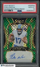 2023 Panini Select Green Prizm Puka Nacua RC Rookie AUTO 2/5 PSA 10 GEM MINT