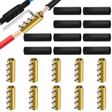 10Pcs 6-10 AWG 6 8 10 Gauge Wire Connector Nut Kit,80Amp Screw 6AWG-80Amp-4Nuts