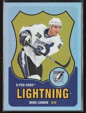 2010-11 O-Pee-Chee Pee-Chee Retro Rainbow Mike Lundin #409 Lightning