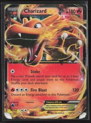Charizard EX 11/106 Holo EX Rare Flashfire Pokemon Holo Heavily Played