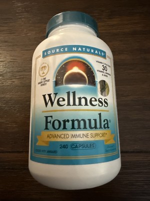 Source Naturals - Wellness Formula, Advanced Immune Support, 240 Caps Exp 2029